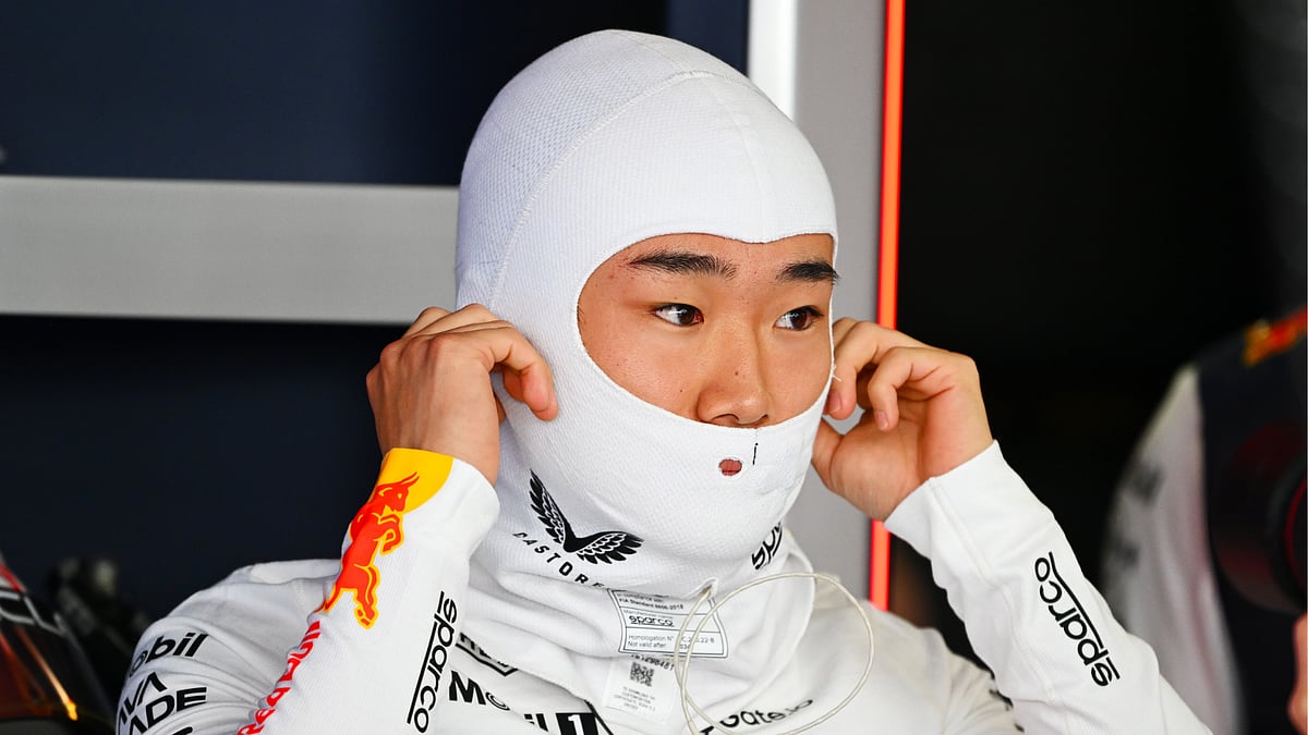 Yuki Tsunoda at the Japanese Grand Prix Friday practice