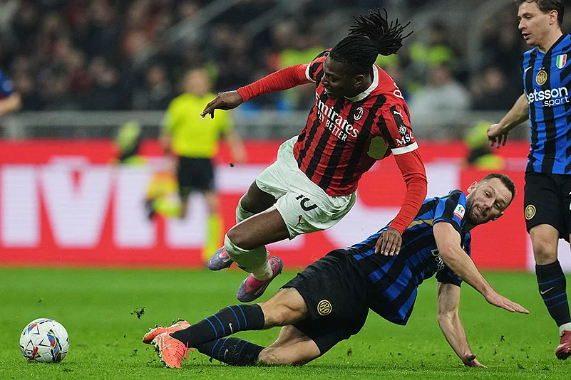 Italian Cup Soccer Match: AC Milan vs Inter Milan