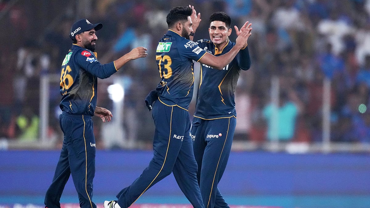 (AP Photo/Ajit Solanki) : Gujarat Titans are on a roll against Sunrisers Hyderabad in head-to-head records.

