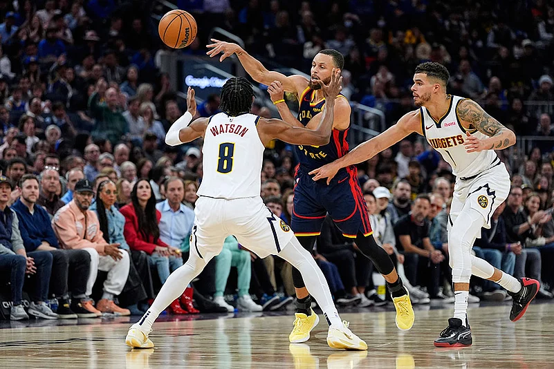 NBA Basketball Game: Denver Nuggets vs Golden State Warriors