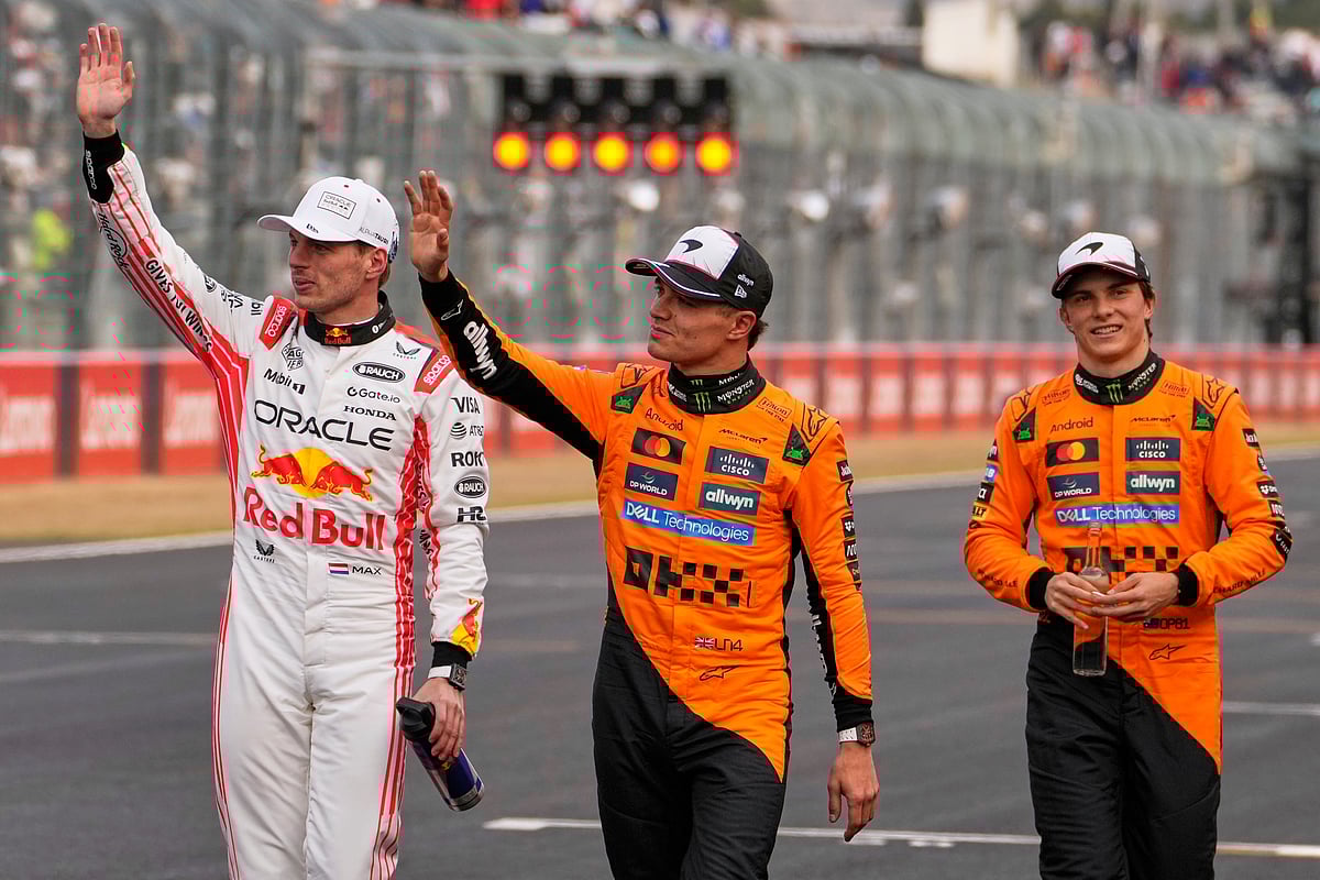 Red Bull driver Max Verstappen McLaren driver Lando Norris 