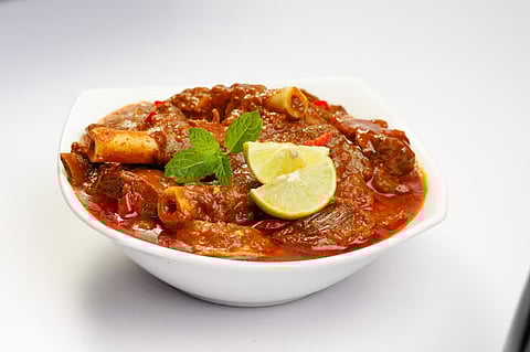 Papaya Mutton Curry Dish