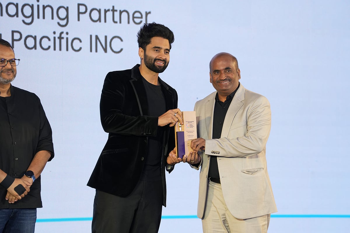 Mr. S. Radha Krishna receiving the award