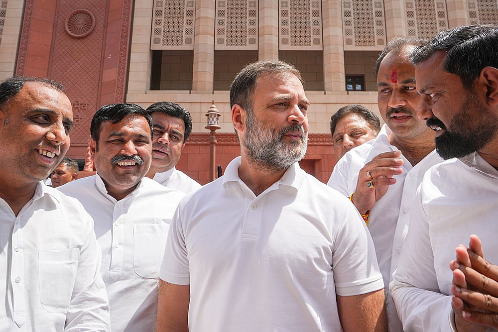 | Photo: PTI/Kamal Singh : Budget Session of Parliament