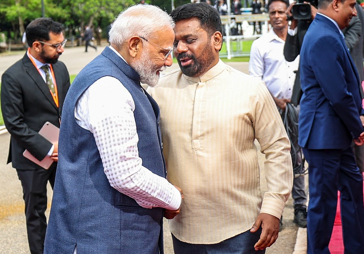 PTI : Prime Minister Narendra Modi and President Anura Kumara Dissanayake