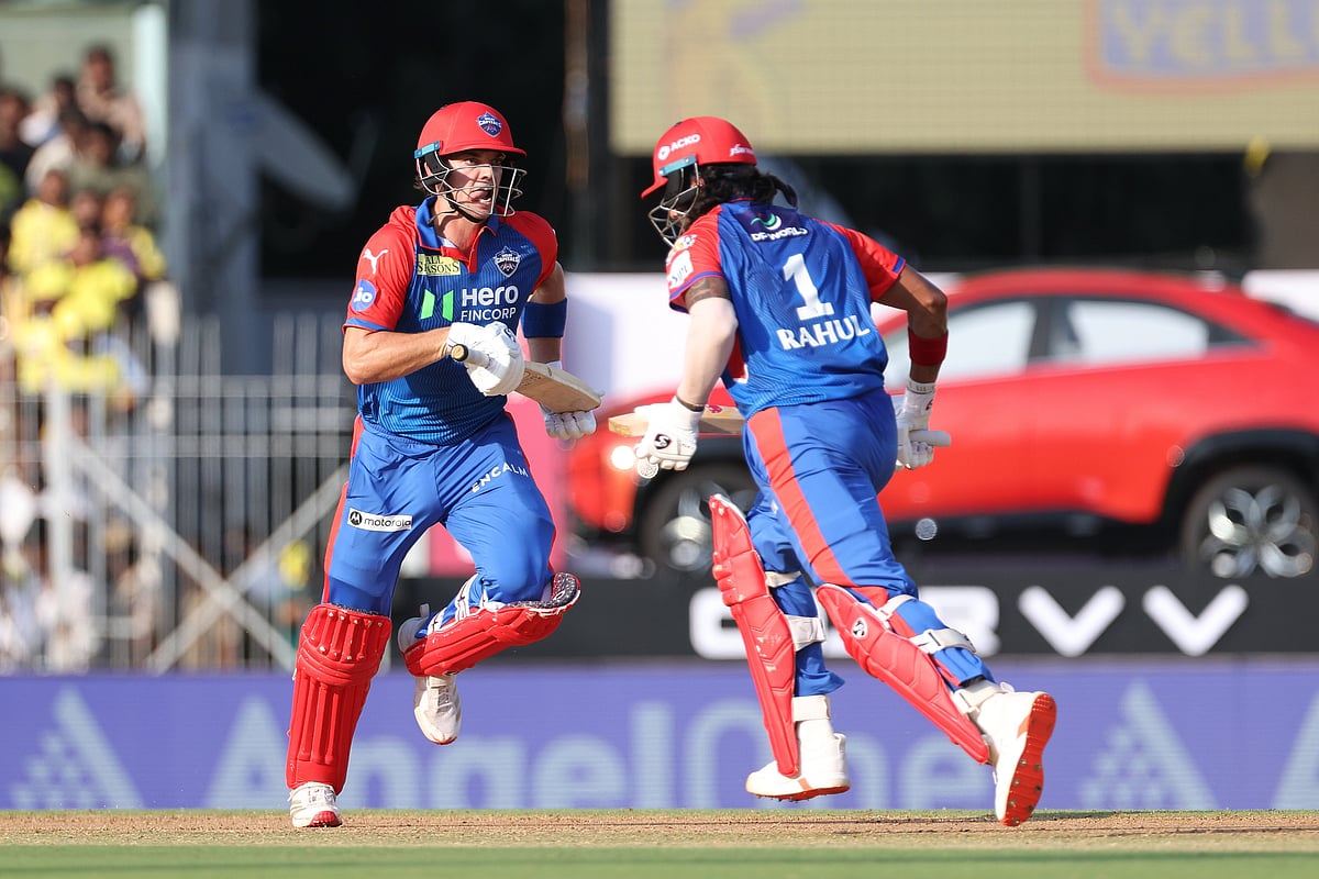 X/@IPL : KL Rahul and Tristan Stubbs during the CSK vs DC clash.
