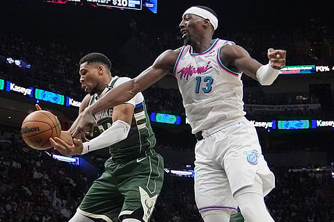 NBA Basketball: Milwaukee Bucks vs Miami Heat