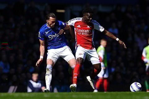 English Premier League Soccer: Arsenal vs Everton