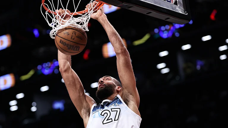 Rudy Gobert of the Minnesota Timberwolves. - null