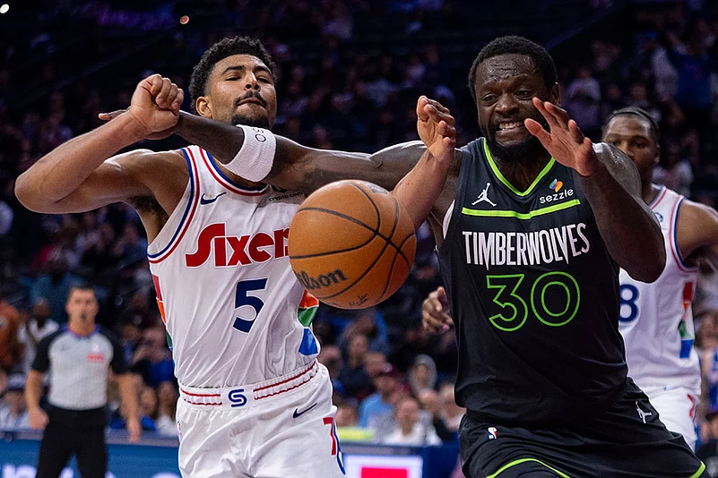 NBA Basketball Game: Philadelphia 76ers vs Minnesota Timberwolves
