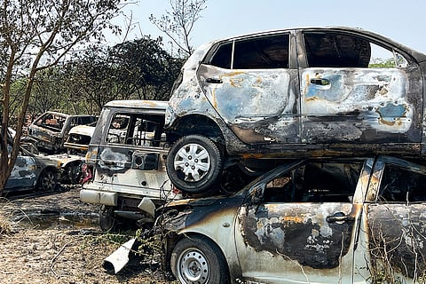 Fire breaks out in police malkhana