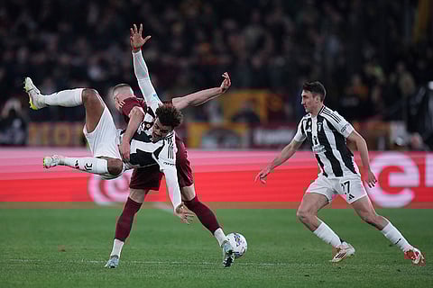 Serie A soccer match: Juventus vs Roma