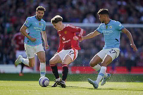 English Premier League soccer match: Manchester United vs Manchester City