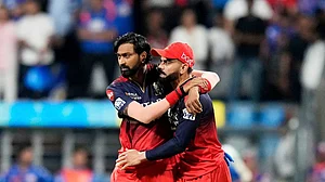 (AP Photo) : Krunal Pandya and Virat Kohli were crucial in Royal Challenger Bengaluru's win at Wankhede.