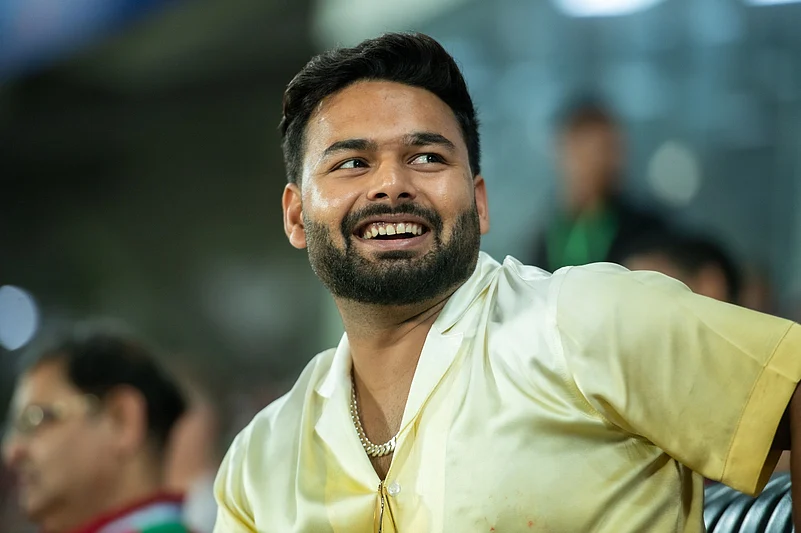 Rishabh Pant in ISL semi-final football match