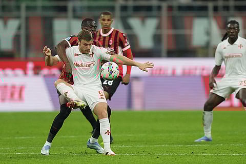 Serie A soccer match: Fiorentina vs AC Milan