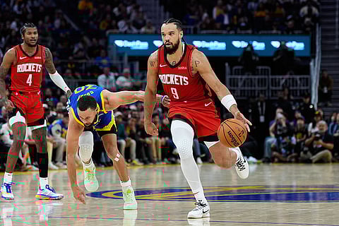 NBA Basketball Game: Houston Rockets vs Golden State Warriors
