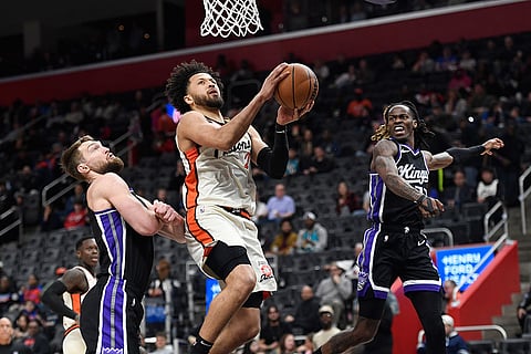 Basketball: Sacramento Kings vs Detroit Pistons