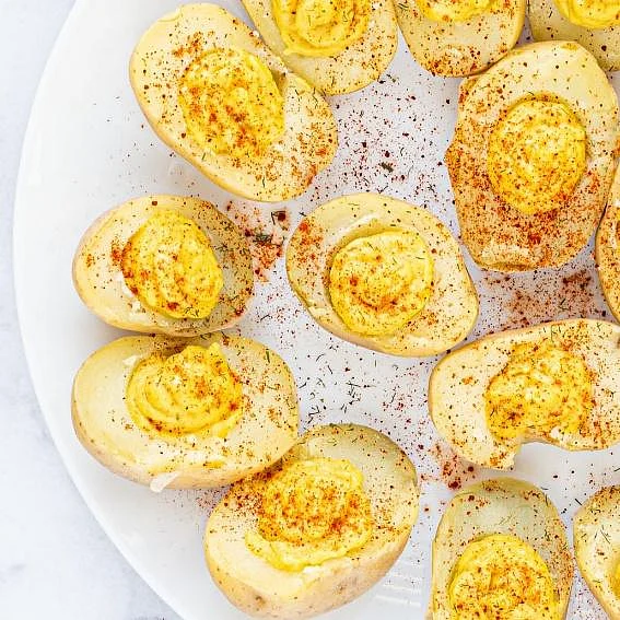 Creamy Vegan Deviled Eggs