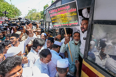 Protest against Waqf (Amendment) Act, 2025