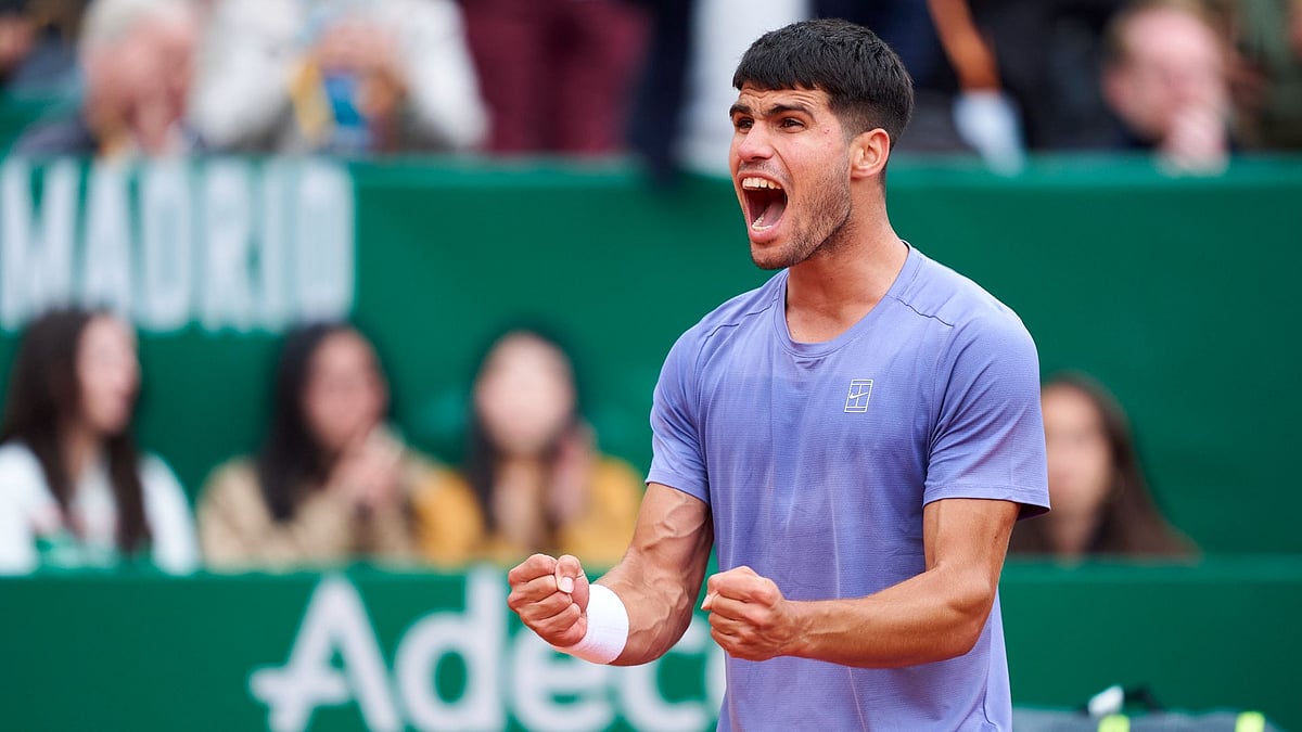 Alcaraz came from behind to beat Cerundolo in Monte-Carlo. - null