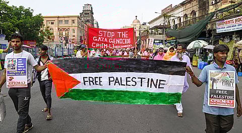 Pro-Palestinians demonstration in Kolkata