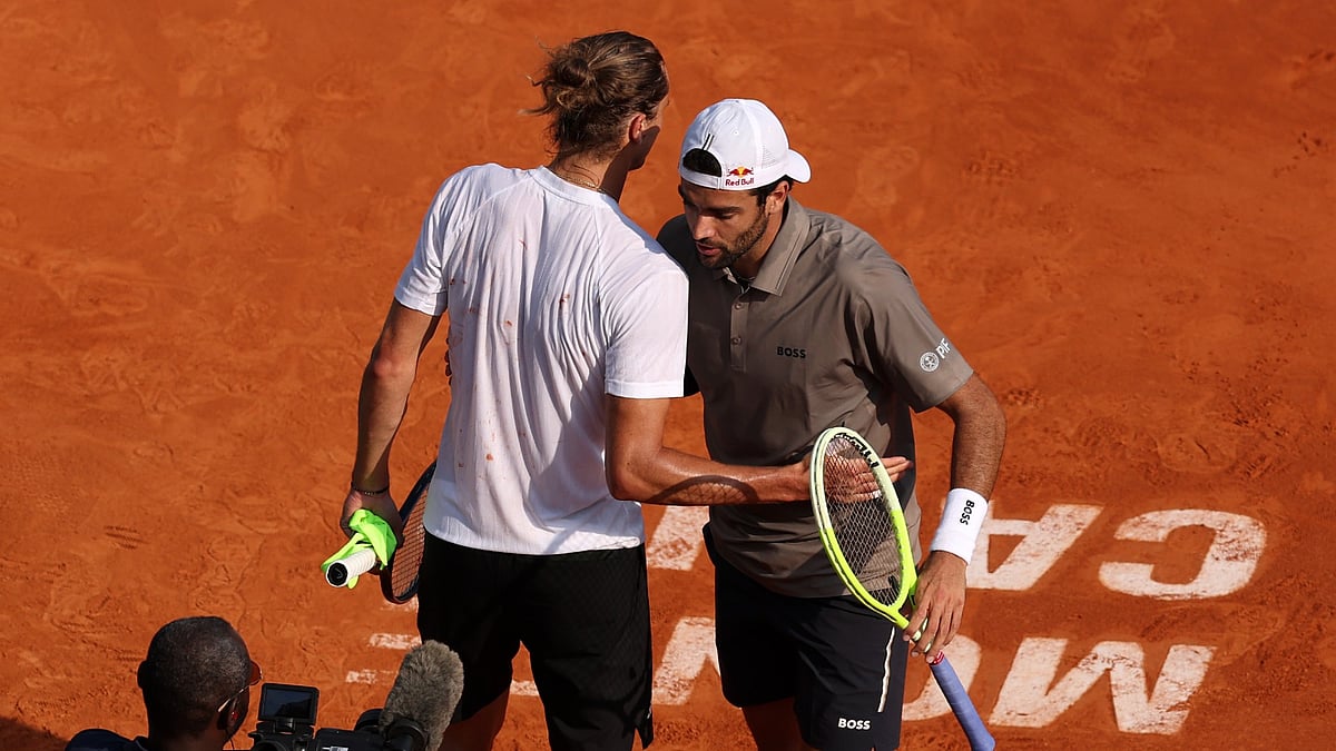 Alexander Zverev and Matteo Berrettini in Monte-Carlo.