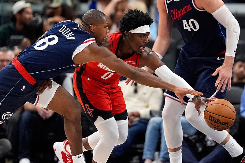 NBA Basketball Game: Los Angeles Clippers vs Houston Rockets