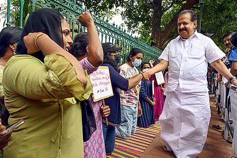 Women Civil Police Officer (CPO) rank list holders' protest