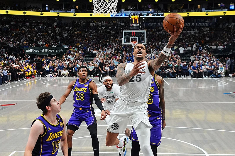 NBA Basketball Game: Los Angeles Lakers vs Dallas Mavericks