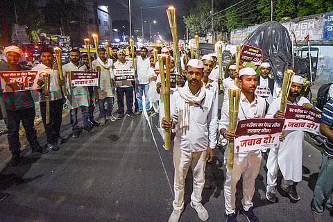 NSUI, IYC protest in Patna