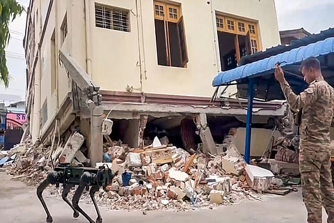 Rescue operation in earthquake-hit Myanmar