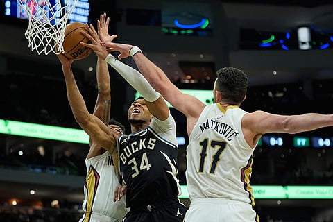 NBA Basketball Game: New Orleans Pelicans vs Milwaukee Bucks
