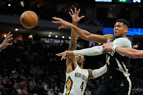 NBA Basketball Game: Milwaukee Bucks vs New Orleans Pelicans