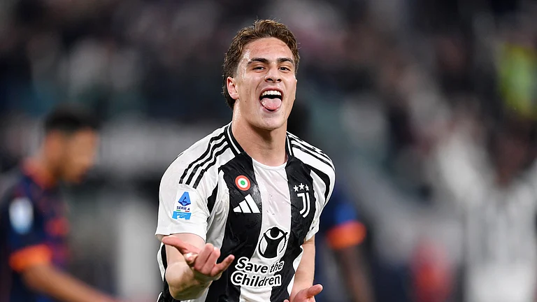 Juventus goalscorer Kenan Yildiz - null