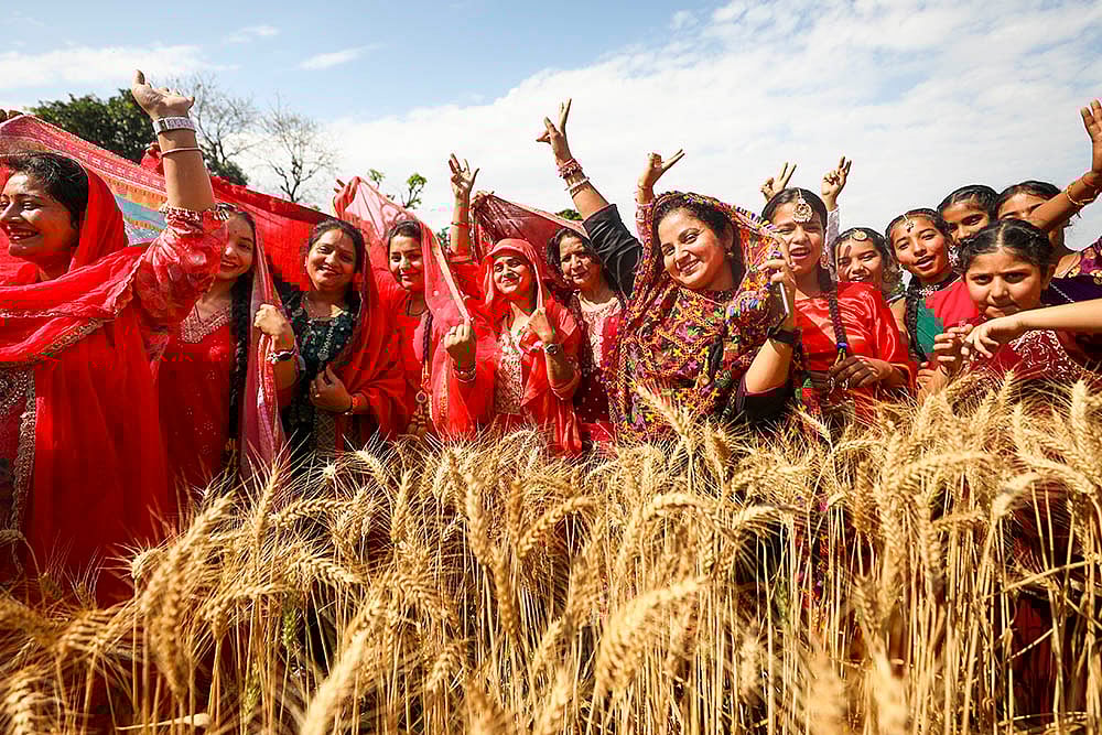 | Photo: PTI : Baisakhi festival in Jammu