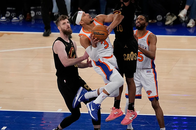 NBA Basketball 2024-25 New York Knicks vs Cleveland Cavaliers:  Josh Hart