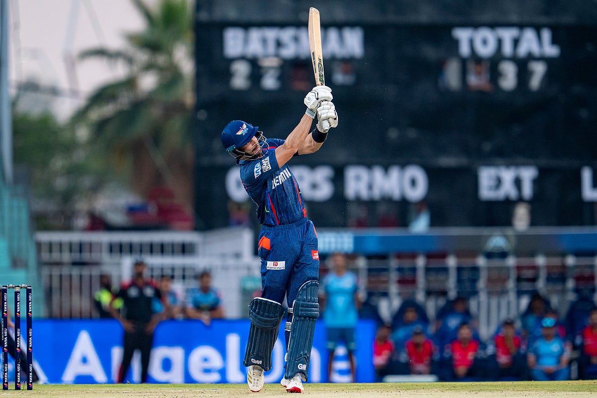 X/@IPL : Aiden Markram brings up his fifty with a well-timed single.