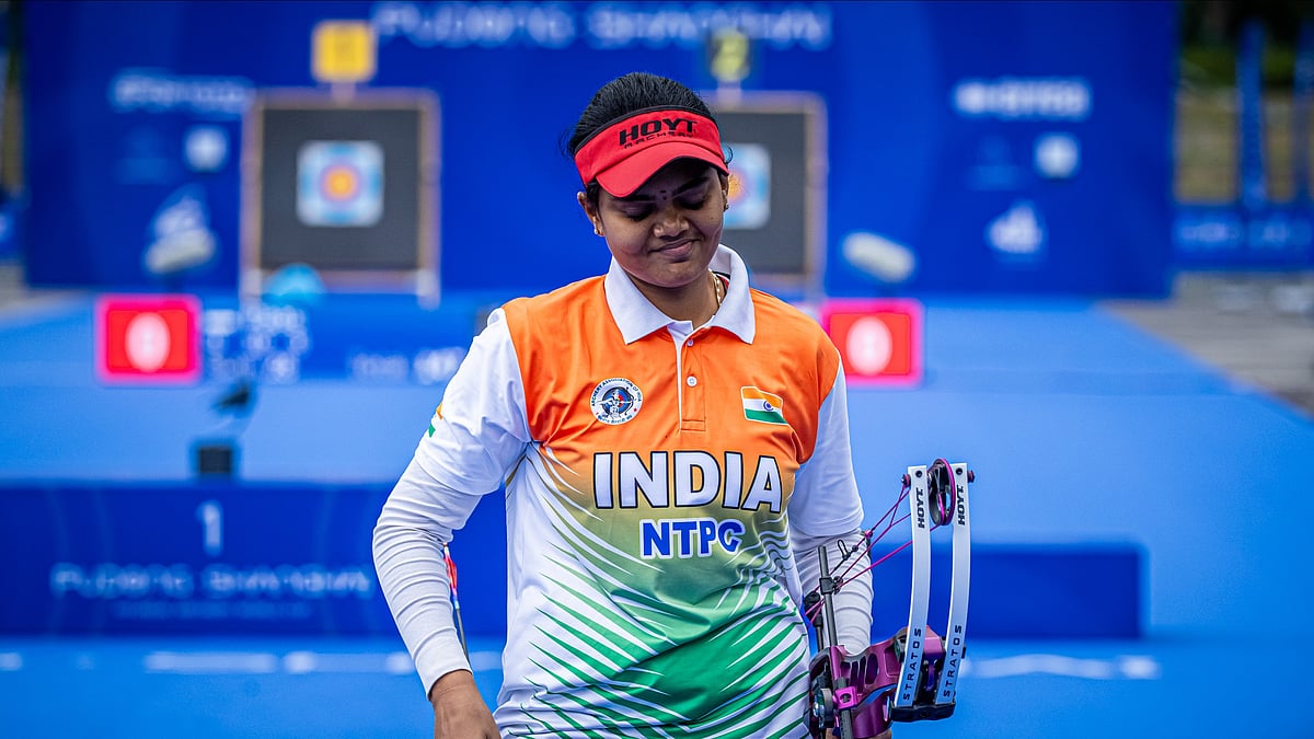 Photo: X | World Archery : Indian archer Jyothi Surekha Vennam.