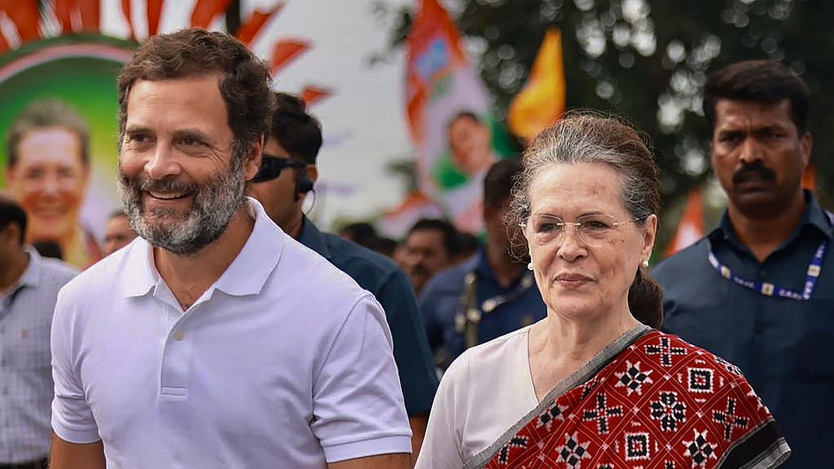 PTI : Congress leaders Sonia Gandhi and Rahul Gandhi