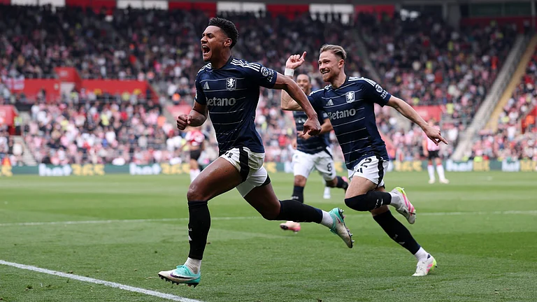 Aston Villa goalscorer Ollie Watkins - null