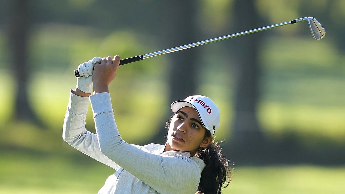 Photo: X | Joy Chakravarthy : Indian golfer Diksha Dagar.