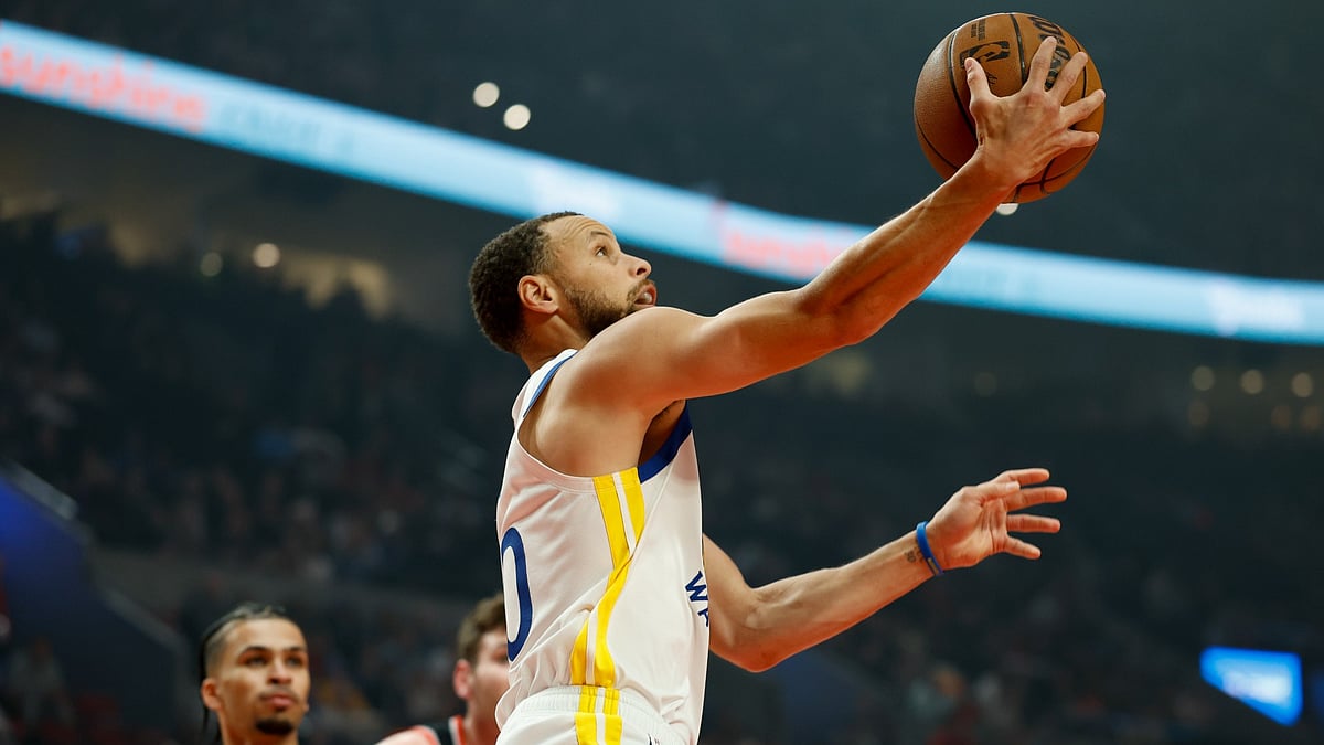 Stephen Curry in action for Golden State
