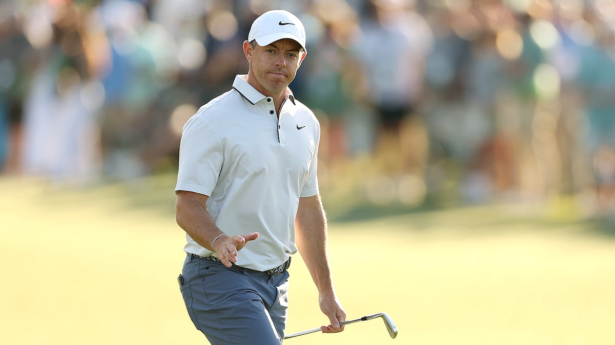Rory McIlroy pictured during his third round at Augusta National