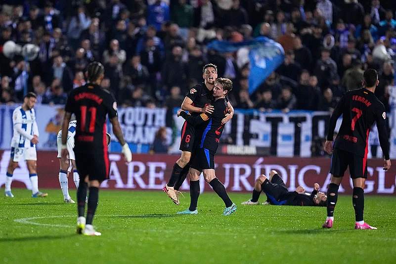 Spain Soccer La Liga 2024-25 CD Leganes vs Barcelona: 2