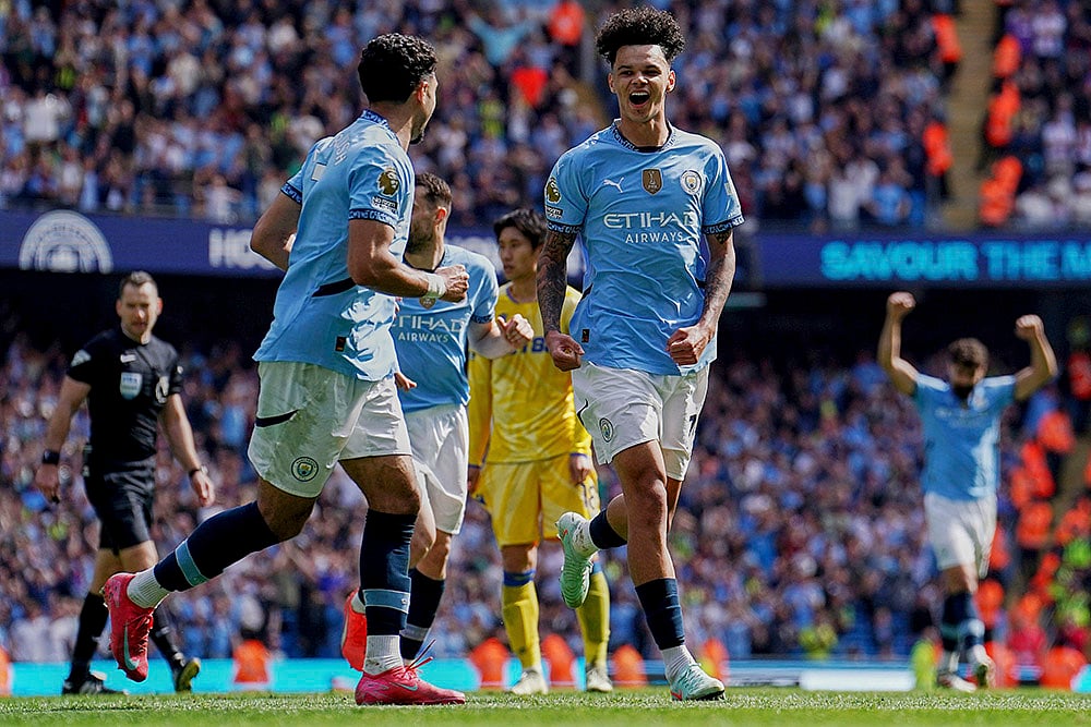 | Photo: Martin Rickett/PA via AP : EPL 2024-25: Man City vs Crystal Palace