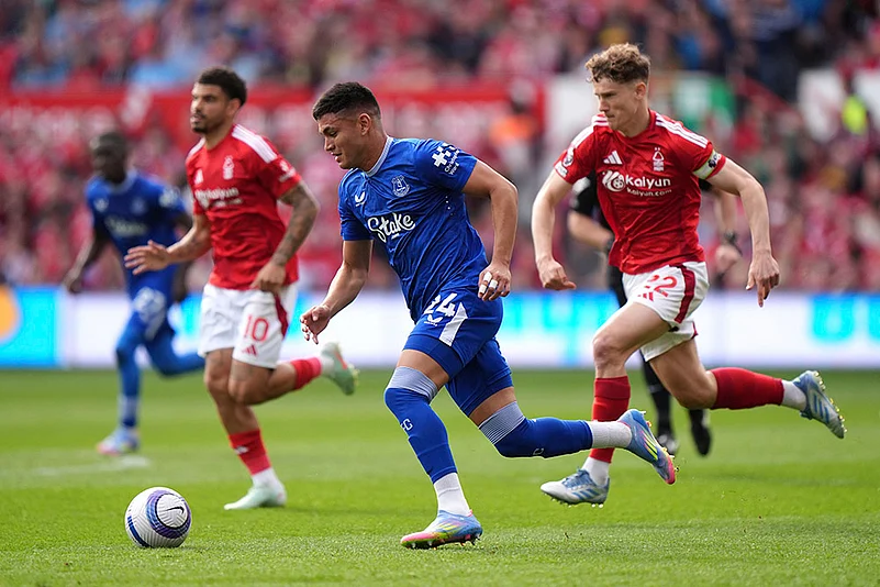 Britain Soccer Premier League Nottingham Forrest vs Everton: Carlos Alcaraz
