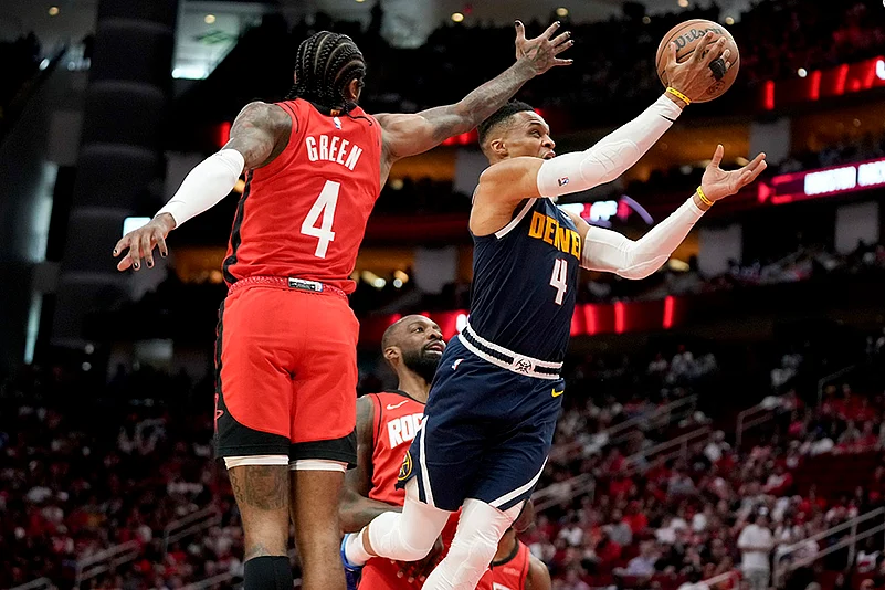 NBA Basketball 2024-25 Denver Nuggets vs Houston Rockets: Russell Westbrook