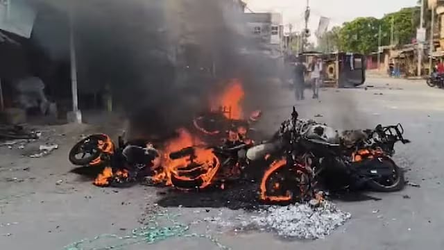 Violence in Bengal over Waqf protests - PTI