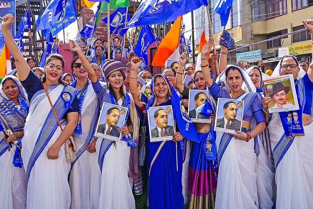| Photo: PTI : BR Ambedkar's birth anniversary
